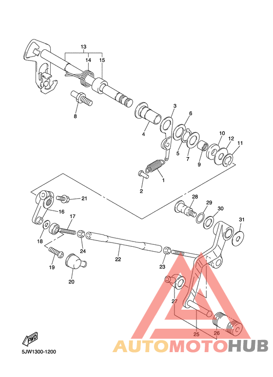 Axe de select & pedale