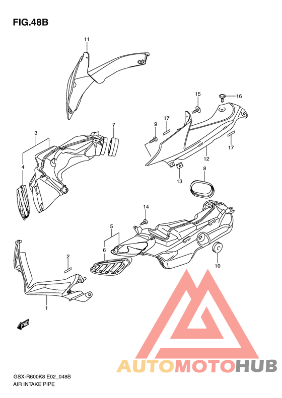 Air intake pipe