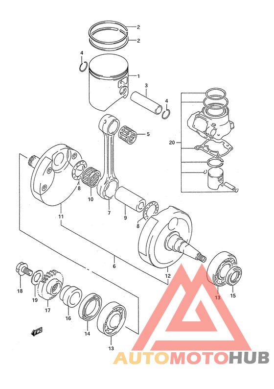 Вал коленчатый