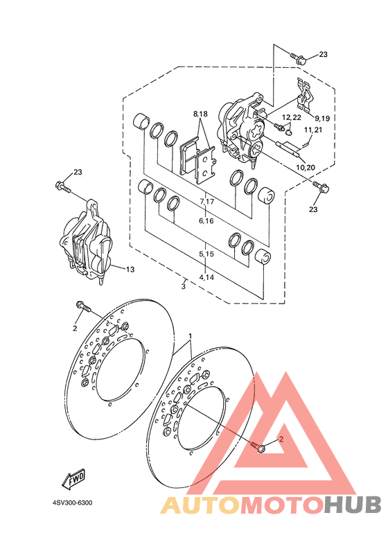 Передний суппорт