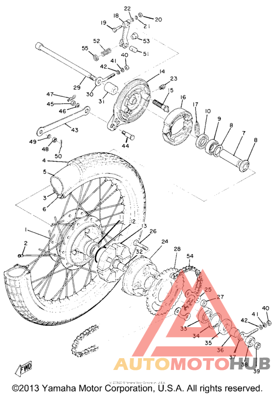 Переднее колесо