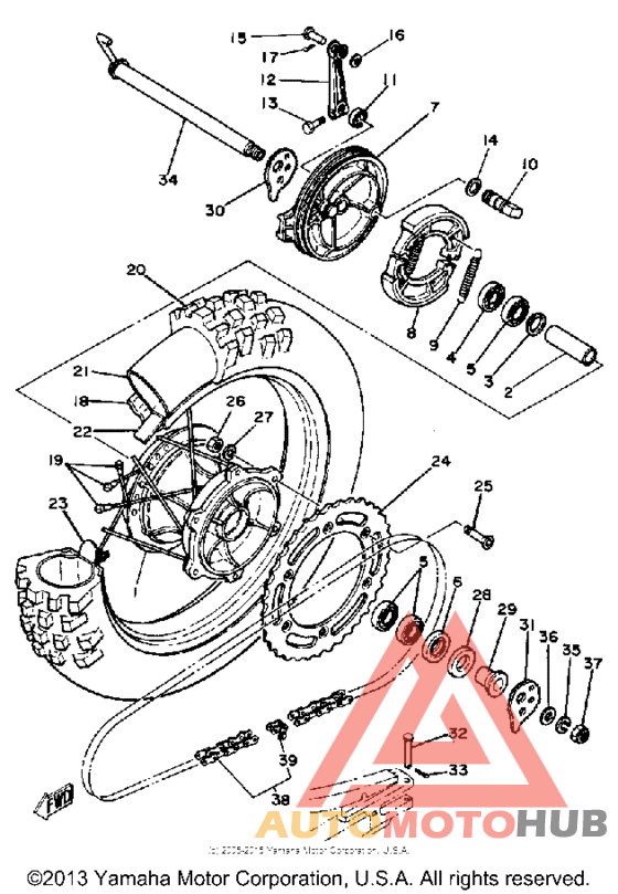Переднее колесо
