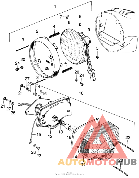 Headlight + tailight