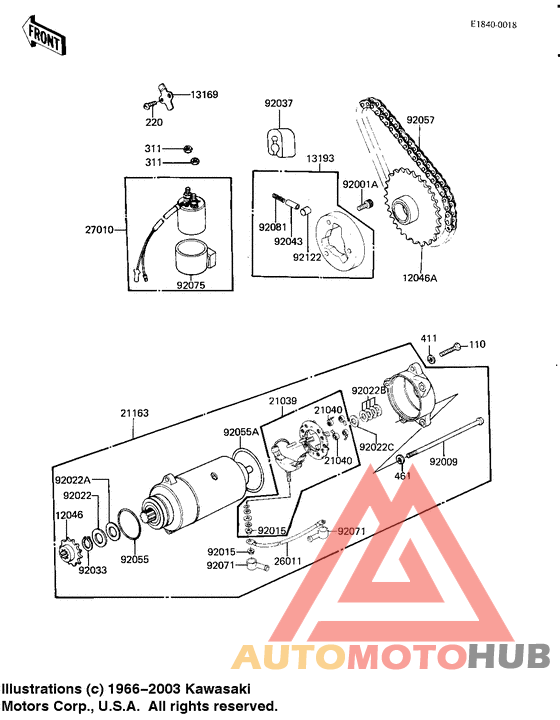Starter motor/starter clutch
