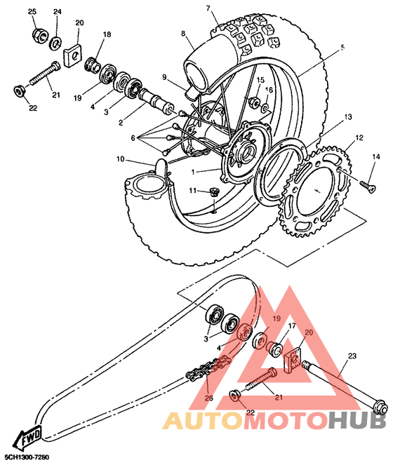 Переднее колесо