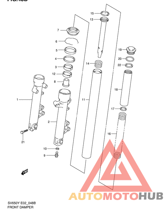 Демпфер передней вилки
