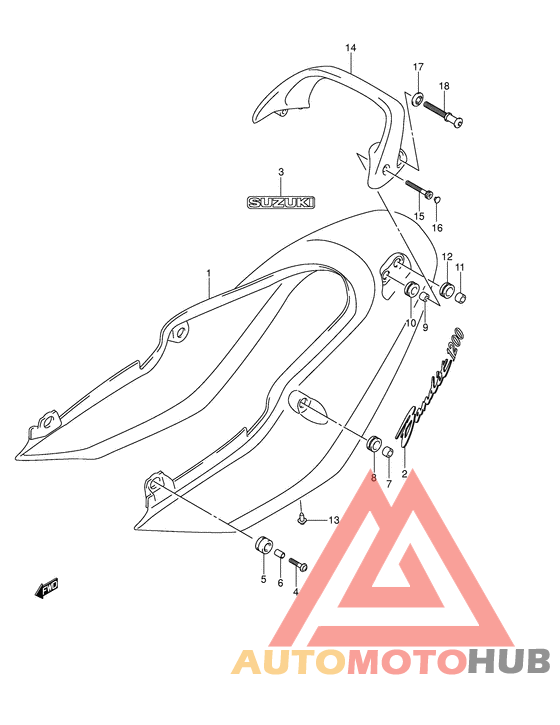 Обтекатель сидения