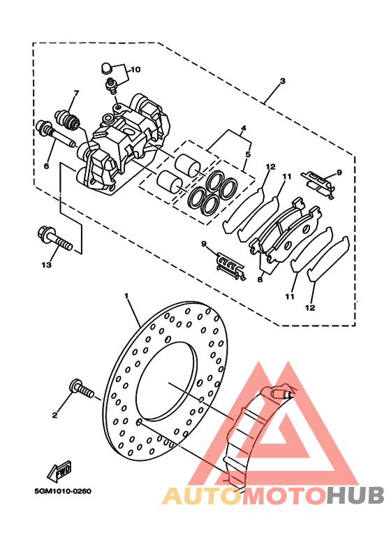 Задний суппорт