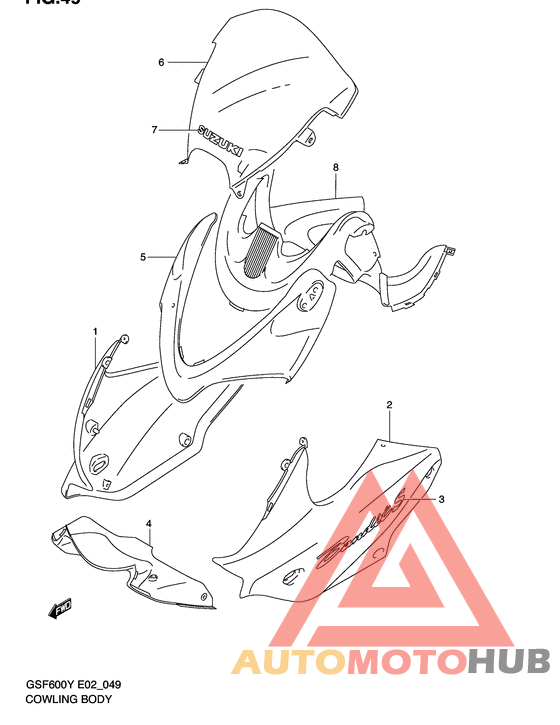 Cowling body