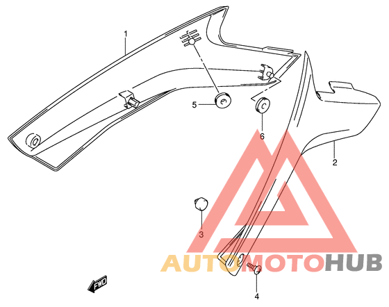 Обтекатель задний