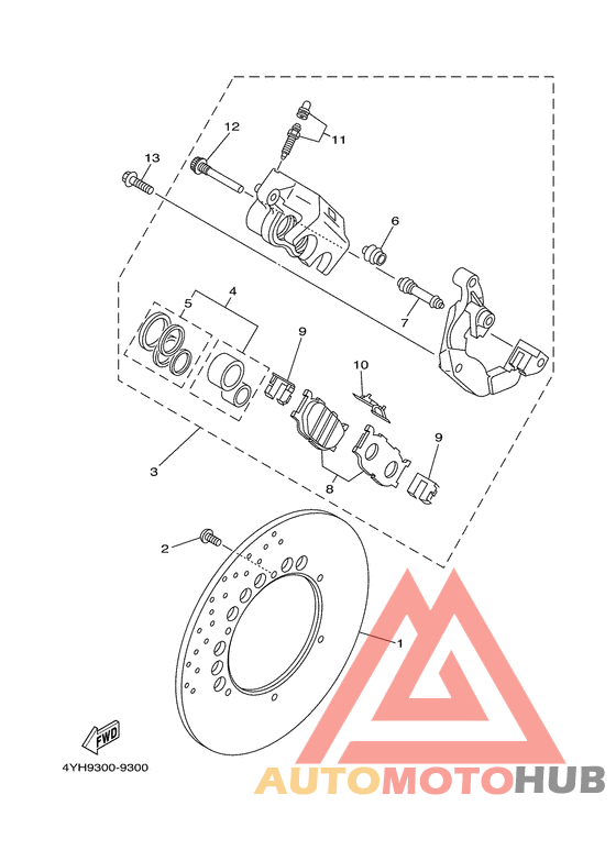 Передний суппорт