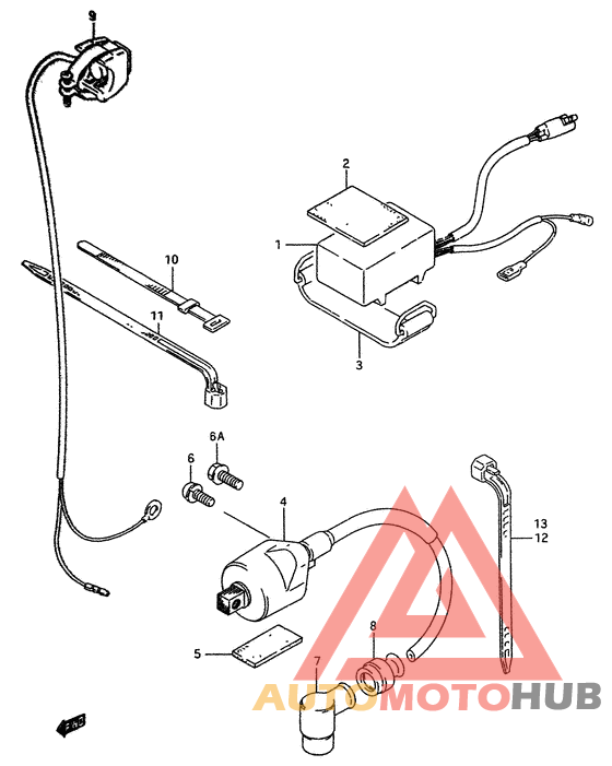 Cdi unit-ignition coil