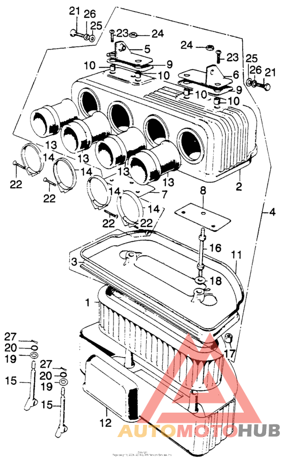 Air cleaner case + element