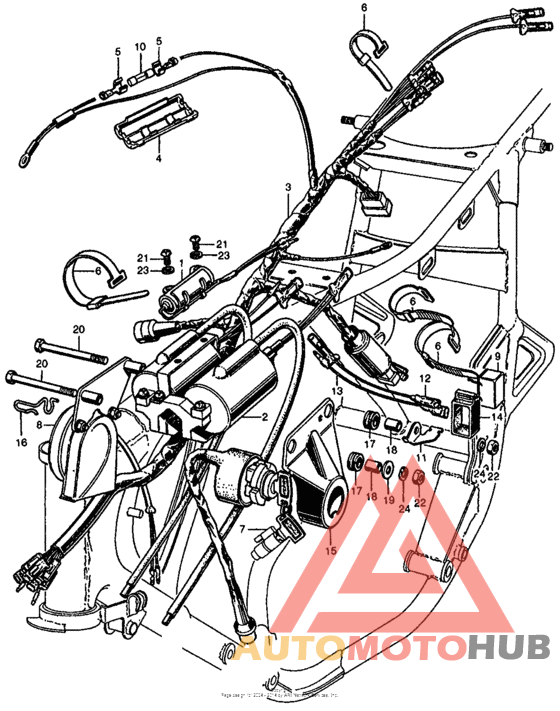 Wire harness + ignition coil + switch