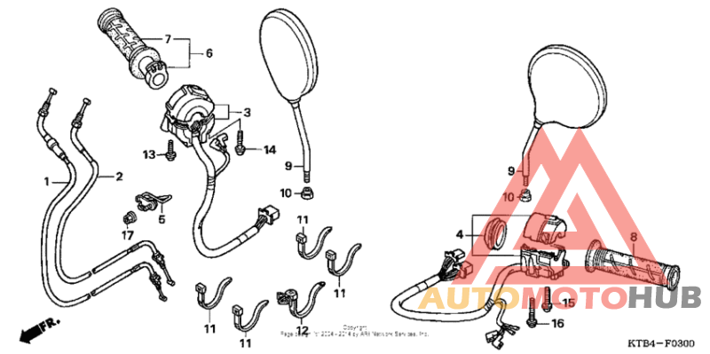 Switch + cable + mirror