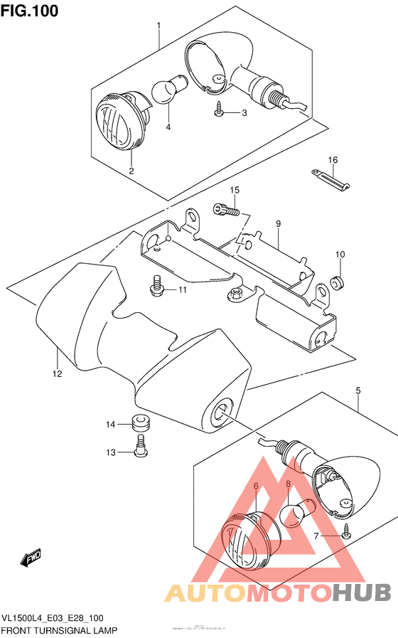 Front Turnsignal Lamp (Vl1500Bl4 E28)