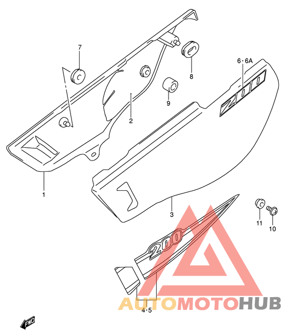 Обтекатель задний