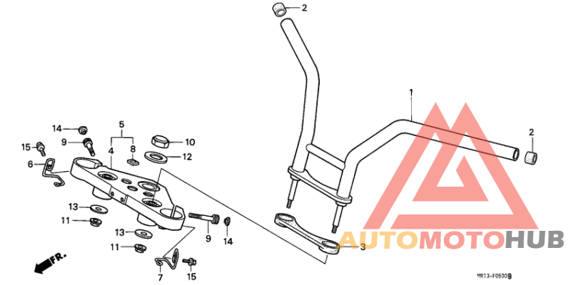 Handle pipe/top bridge