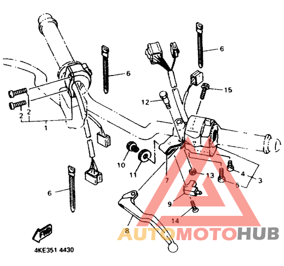 Handle switch . lever