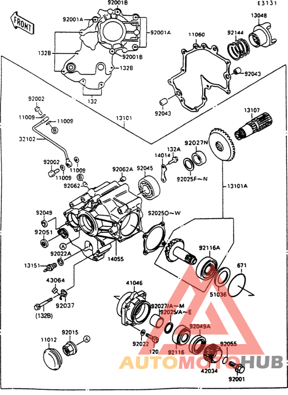 Front bevel gear(1/2)