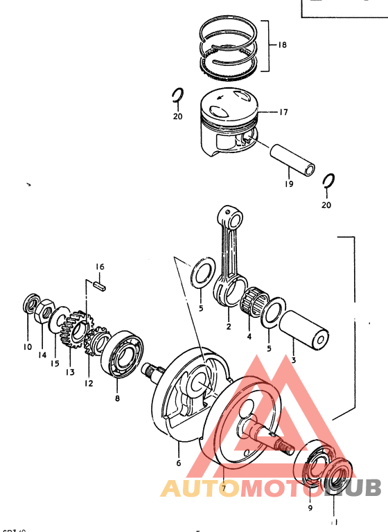 Вал коленчатый
