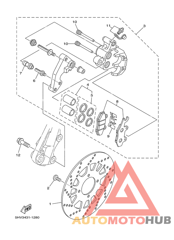 Передний суппорт