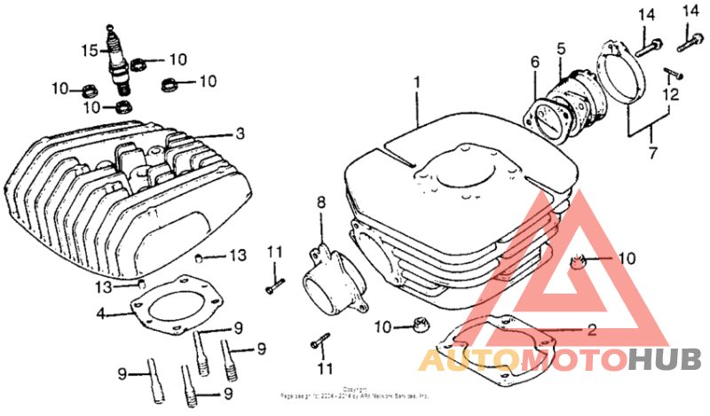 Cylinder head + cylinder