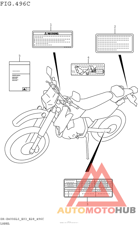 Label (Dr-Z400Sl5 E33)