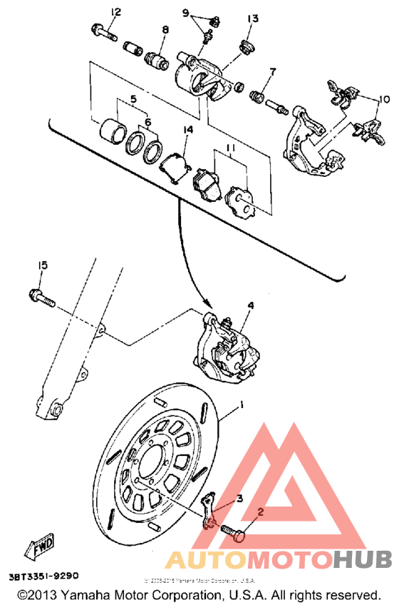 Передний суппорт