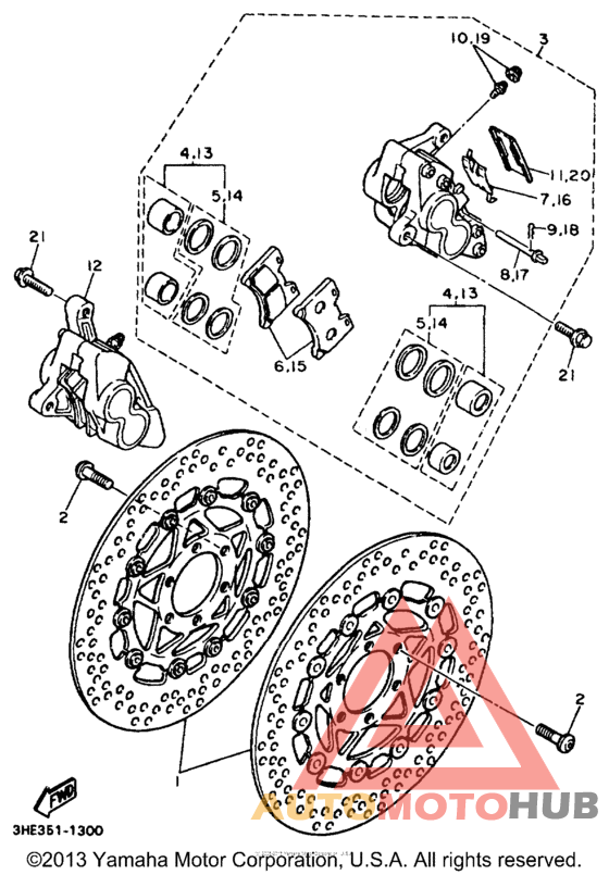Передний суппорт