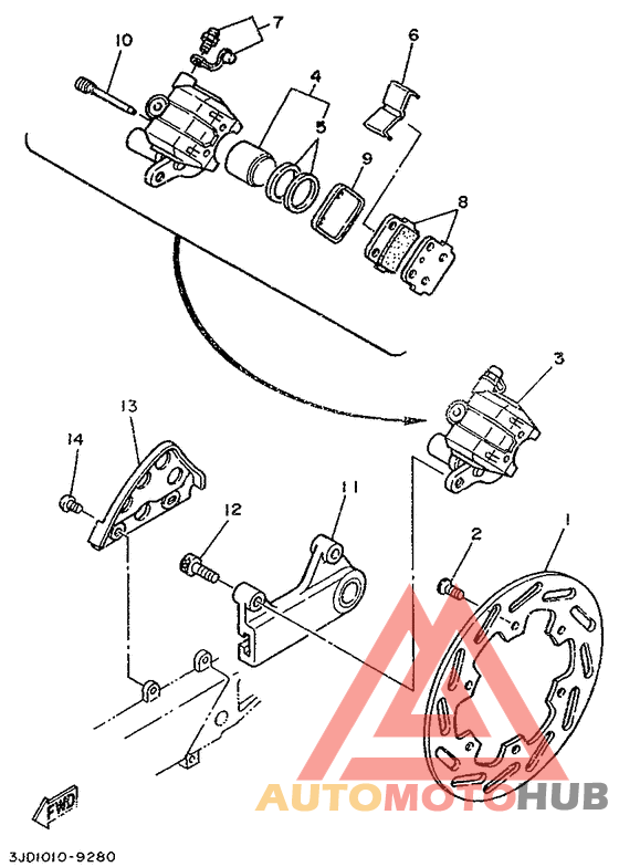 Задний суппорт