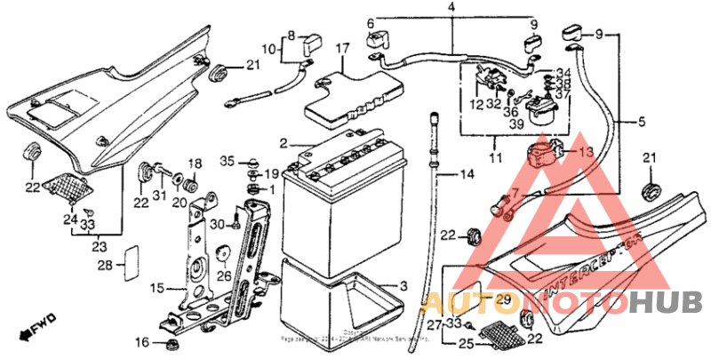 Side cover + battery