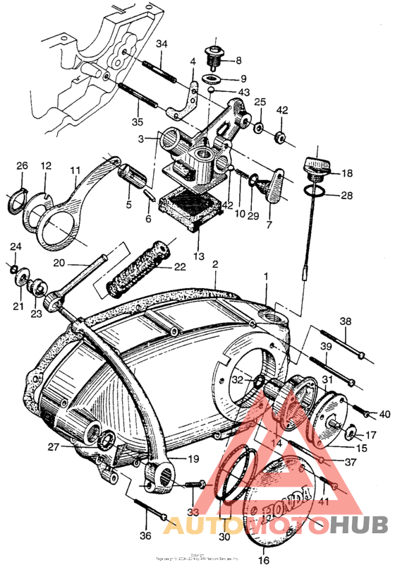 Oil pump + filter + right crankcase cover