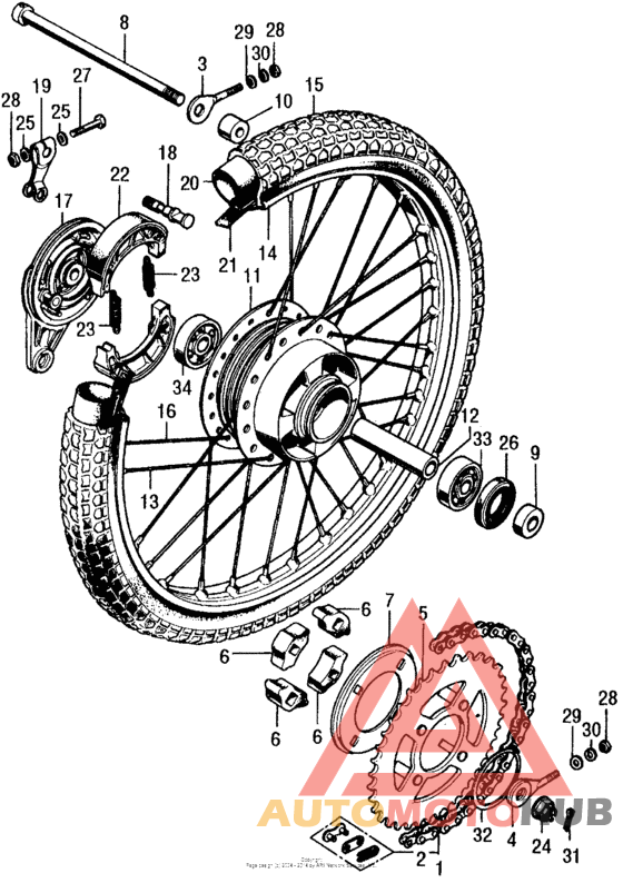 Переднее колесо