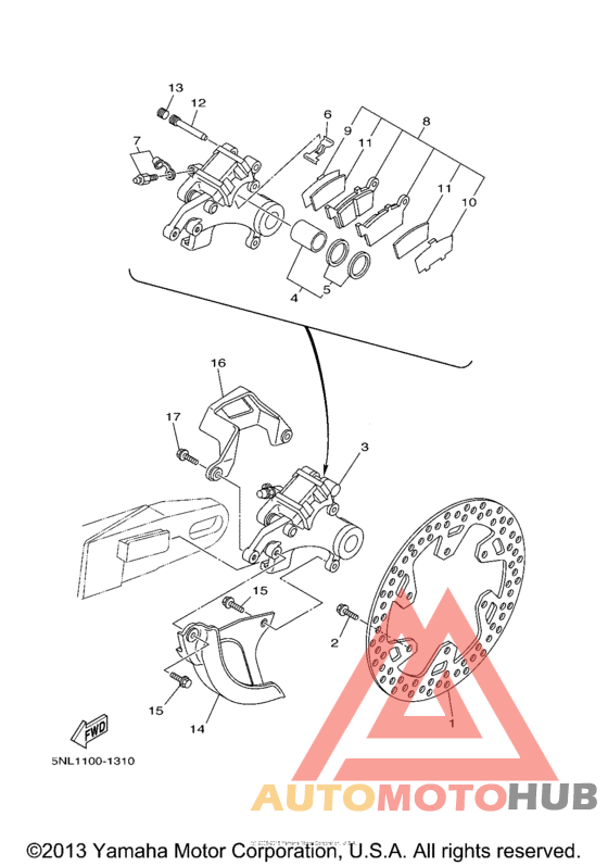 Задний суппорт