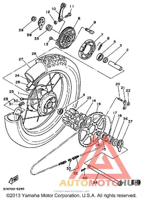 Переднее колесо