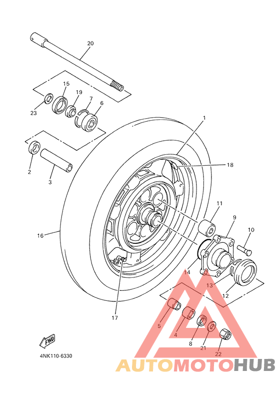 Переднее колесо