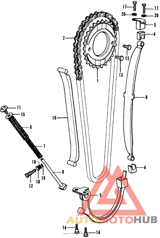 Cam chain + tensioner