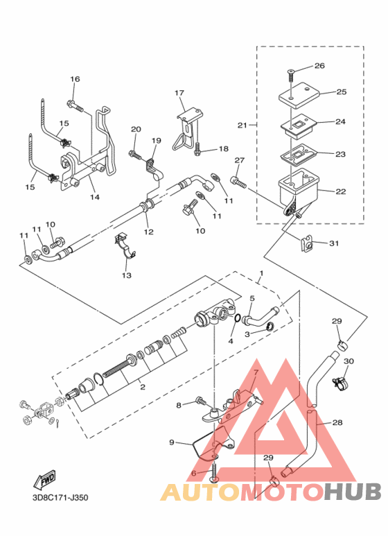Задний торм цилиндр