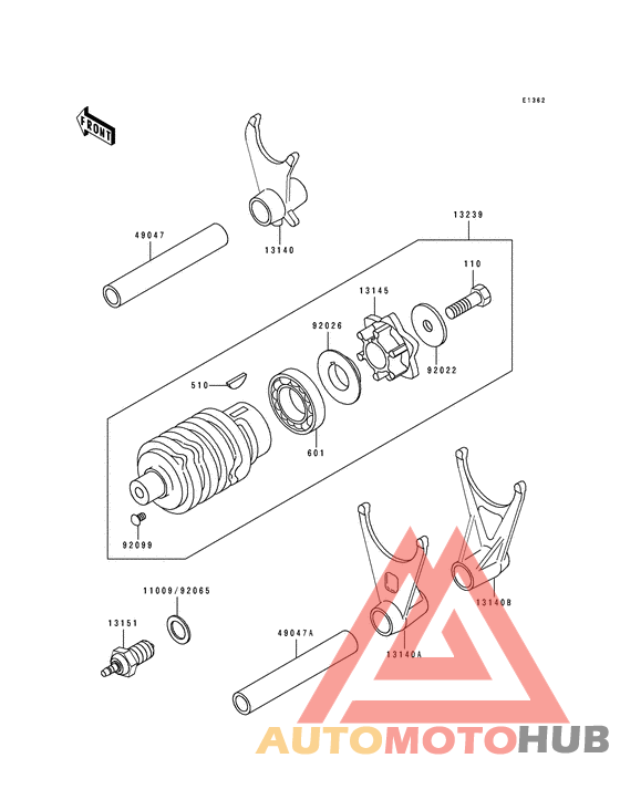 Change drum/shift fork
