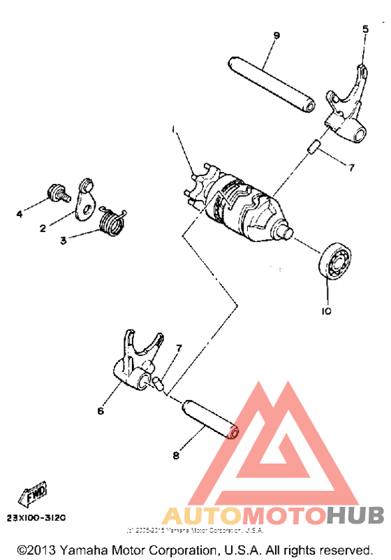 Shift cam - fork