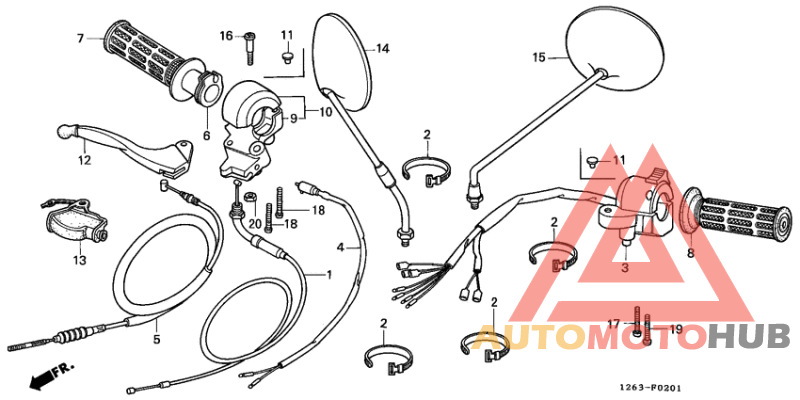 Handle lever/switch/ cable