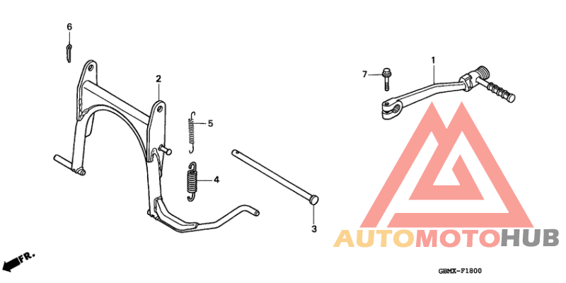 Stand/kick starter arm
