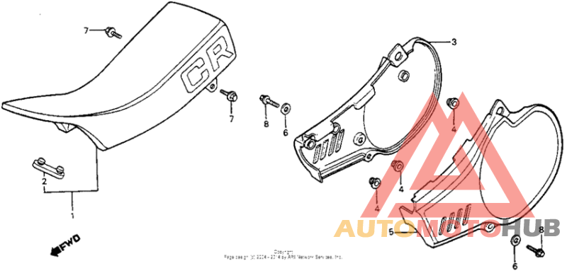 Seat + side cover 83