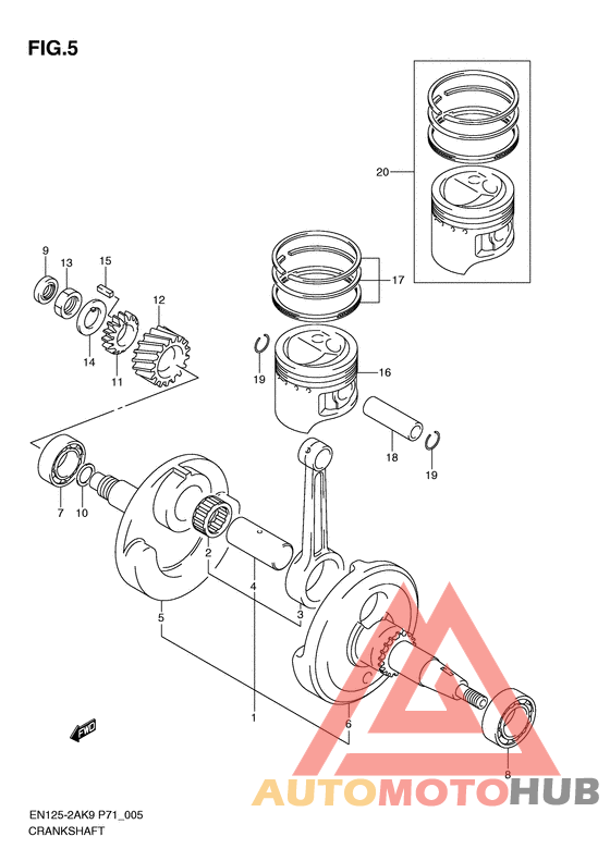 Вал коленчатый
