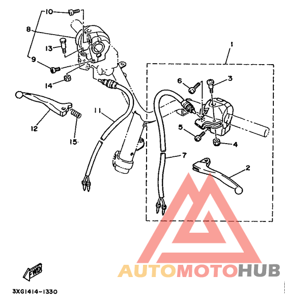 Handle switch. lever