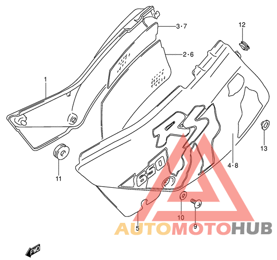 Обтекатель задний