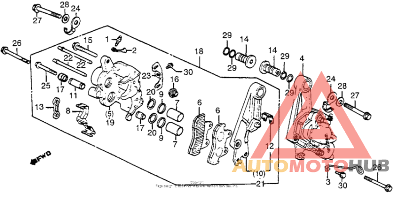 Передний суппорт