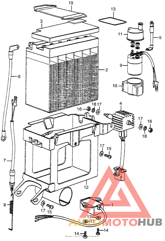 Battery + magnetic switch