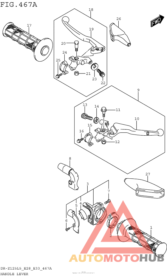 Handle Lever (Dr-Z125L5 E28)